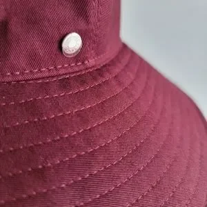 HERMES Terry Serge Burgundy Cotton Hat Hermes | Accessories | Hermes Terry Serge Burgundy Cotton  main image 2